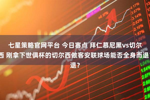 七星策略官网平台 今日赛点 拜仁慕尼黑vs切尔西 刚拿下世俱杯的切尔西做客安联球场能否全身而退？