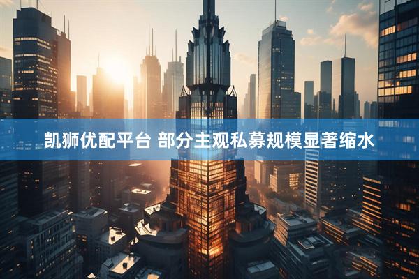 凯狮优配平台 部分主观私募规模显著缩水
