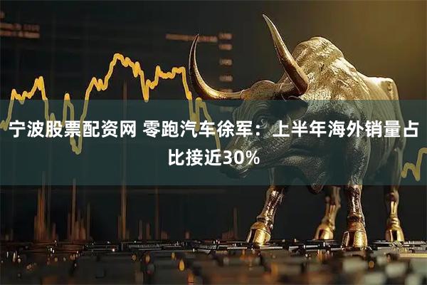 宁波股票配资网 零跑汽车徐军：上半年海外销量占比接近30%
